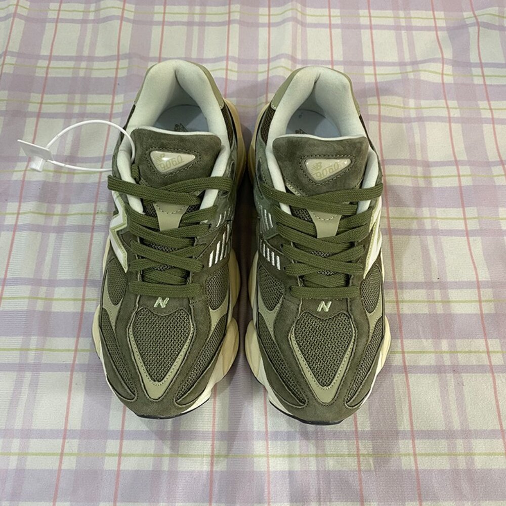New Balance Army Green Retro Running Shoes
